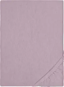 Простыня на резинке biberna Melange Flannel 0841380 MELANGE UNI цвет: ежевика, размер: 1x 140x200 см - 160x200 см Biberna