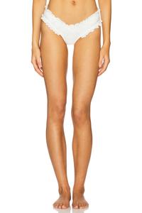 Трусики Edie с вышивкой For Love & Lemons, white