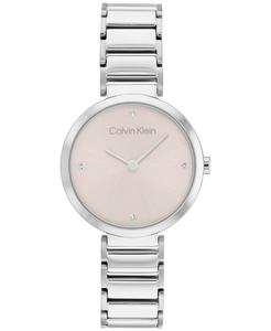 Часы-браслет из нержавеющей стали 28 мм Calvin Klein, серебро