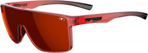 Солнцезащитные очки Tifosi Sanctum, идеально подходят для езды на велосипеде, игры в гольф, пеших прогулок, бега, тенниса и пиклбола, а также для повседневной носки, Crystal Red Fade (Smoke Red Mirror)