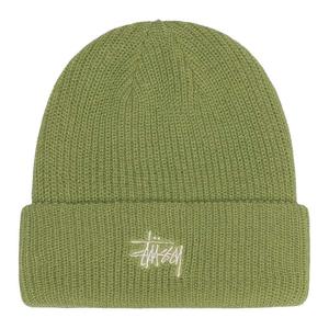 Простая манжетная шапка Stussy, зеленый