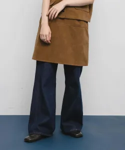 Мини-юбка трапеции Kbf, цвет Camel