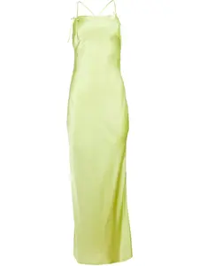 Шелковое платье Fleur Du Mal, зеленый
