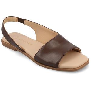 Босоножки Brinsley slingback с текстурой крокодила Journee, Brown Pu