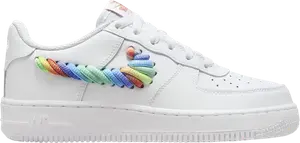 Кроссовки Air Force 1 Low GS 'Rainbow Swoosh', белый