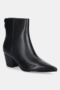 Кожаные ботильоны HALISA Guess, черный