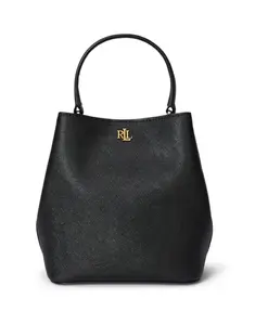 Маленькая кожаная сумка через плечо Reese Ralph Lauren, черный