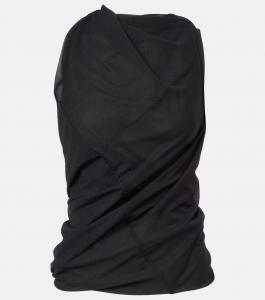 Топ с драпировкой Luna Rick Owens, черный