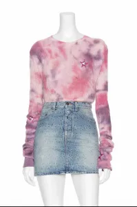 Свитер с принтом "звезды в технике тай-дай" - разноцветный Amiri