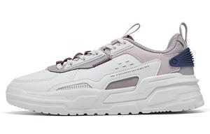 Кроссовки для скейтбординга Hacker Series женские с низким верхом, парусно-белые/спокойно-серые Xtep