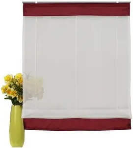 Римская штора "Гронинген" с лентой, не требует сверления, красная, ШxВ 80x140 см Schmidt Gard