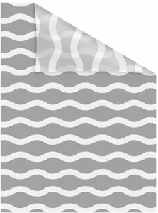 LICHTBLICK ORIGINAL оконная пленка "Волна", 1 шт., непрозрачная, структурированные клейкие точки, самоклеящаяся, защита конфиденциальности 100х100 см, серый/белый
