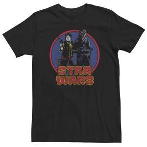 Мужская футболка Star Wars Circle Chewy and Han Tee