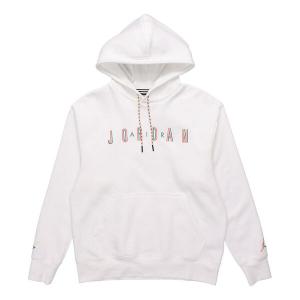 Толстовка Air Jordan Sport DNA Solid Color Fleece Lined hooded Pullover Sports White, белый
