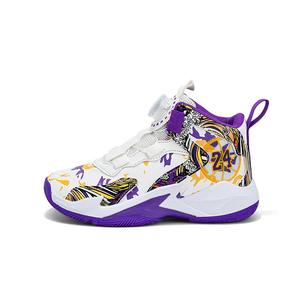 Дышащие нескользящие и устойчивые к истиранию баскетбольные кроссовки Mid Top для детей AMICNIEGD, фиолетовый
