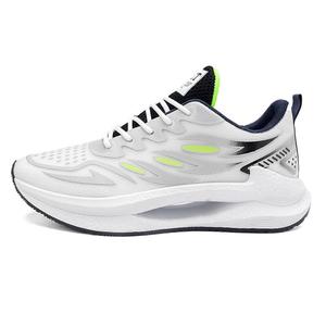 Кроссовки мужские с низким верхом Meky, белый/серый/зеленый