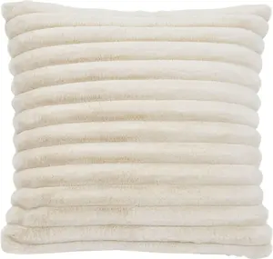 Done. декоративная подушка "Полар", чехол на подушку из светлой фланели 50х50 см, бежевый