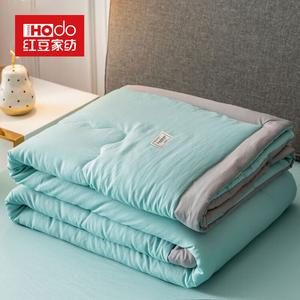 Red Bean Home Textiles Одеяло летнее 180х220 см, ткань из мытого хлопка, цвет Youth Green