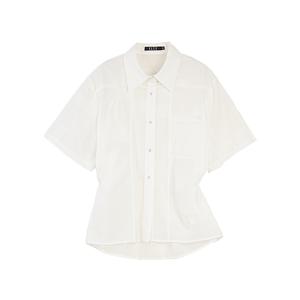 ELLE Рубашка Women's White Lapel Moderate