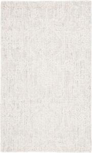 Ковер SAFAVIEH, 92 x 153 см, коллекции Ebony - Blue & Ivory, ручной работы из шерсти, идеален для помещений с высокой проходимостью: прихожая, гостиная, спальня (EBN111M)