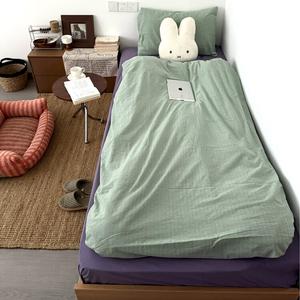 AVIVI Комплект постельного белья 1,5 м, 4 предмета: пододеяльник 150x200 см