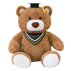 Доктор Медведь, бакалаврская мантия кукла плюшевая игрушка 25см/35см/50см высота JIZHUAN
