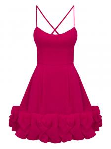 POST MERIDIEM платье мини с открытой спиной, розовый