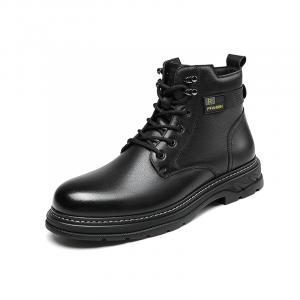 Мужские ботинки Martin Boot в британском стиле HD Septwolves, черный [fleece-lined]