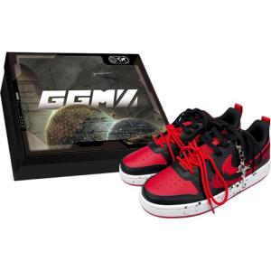 Court Borough Leather Support Low top Детские скейтбординг кроссовки Unisex Nike, черный красный