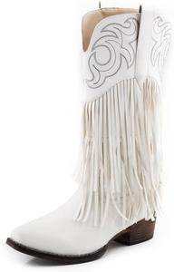 Женские ботинки Roper Rickrack с открытым носком, повседневные, средняя длина, низкий каблук 1-2 - черные