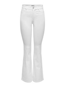 ONLY Джинсы клеш 'ONLWAUW' в белом цвете