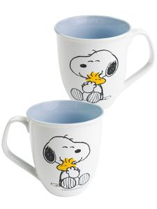 Кофейная кружка Peanuts Snoopy, керамическая, 280 мл, сине-белая Snoopy