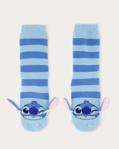 Детские фантазийные носки с противоскользящей подошвой LILO & STITCH Cotton Juice, синий