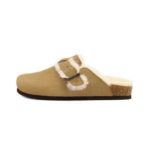 Женские сандалии Birkenstock с флисовой подкладкой и закрытым носком UBZ, Milk Tea