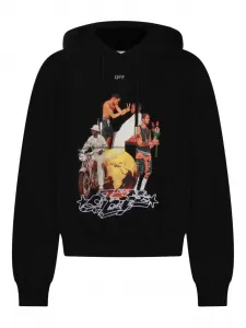Толстовка с принтом OFF-WHITE, черный