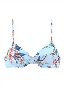 Верх бикини LASCANA, цвет hellblau/bedruckt