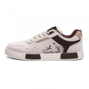 NANJIREN Антискользящие износостойкие мужские низкие кеды повседневные бежево-коричневые, цвет Beige Brown