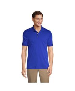 Школьная форма, мужская рубашка поло с короткими рукавами и интерлоком Lands' End