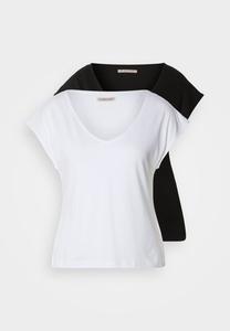 Базовая футболка 2 Pack Anna Field, чёрная/белая