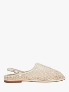 Goss Mesh сланцы-муле с ремешком на пятке Dune London, White/Multi