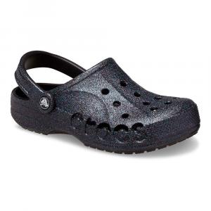 Сабо Crocs Baya с блестками, черный