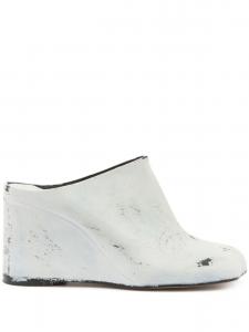 Мюли с квадратным носком MM6 Maison Margiela, белый