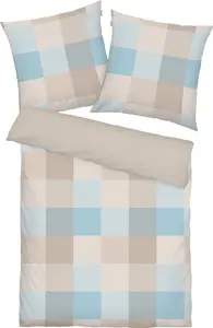 Постельное белье бежево-голубое 1x 155x220 см + 1x 80x80 см Tom Tailor
