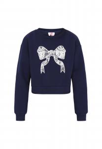 MYMO Свитшот в темно-синем цвете