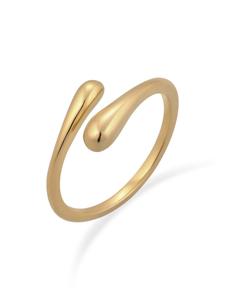 Elli Кольцо из серебра 925 пробы с золотым покрытием