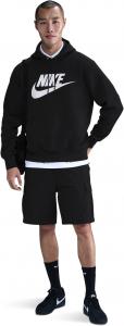Худи Nike Club Pull-over Fleece Hoodie, цвет Black/Black/White