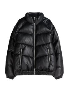 Зимняя куртка Bershka, черный