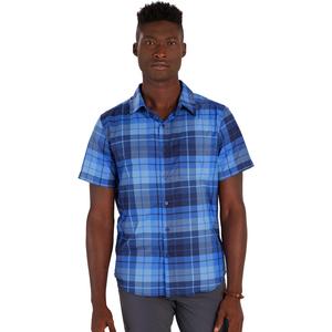Мужская футболка Aerobora с коротким рукавом Marmot, Twilight Blue/Wayland Plaid