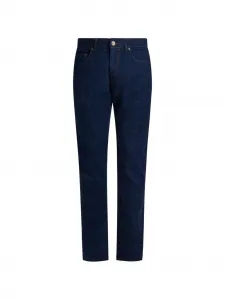 Жаккардовые джинсы с узором пейсли Etro, синий