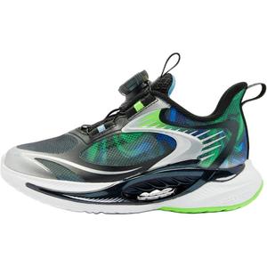 Детские кроссовки с низким верхом, устойчивые к истиранию, для детей от 3 до 7 лет QIAODAN, черный/синий